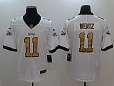 Nike Philadelphia Eagles #11 Carson Wentz White Gold Vapor Untouchable Player Limited Jersey,baseball caps,new era cap wholesale,wholesale hats
