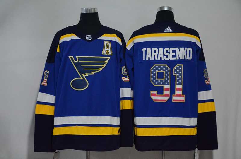 St. Louis Blues #91 Vladimir Tarasenko Blue USA Flag Adidas Stitched Jersey,We sell and wholesale St. Louis Blues #91 Vladimir Tarasenko Blue USA Flag Adidas Stitched Jersey on line form chian!