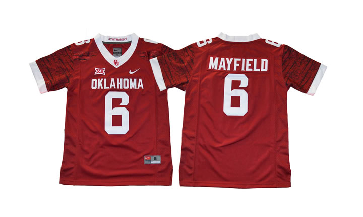 Youth Oklahoma Sooners #6 Baker Mayfield Red College Football Jersey,We sell and wholesale Youth Oklahoma Sooners #6 Baker Mayfield Red College Football Jersey on line form chian!
