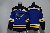 Youth St. Louis Blues Blank Blue Adidas Stitched Jersey,baseball caps,new era cap wholesale,wholesale hats
