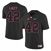 Alabama Crimson Tide #42 Eddie Lacy Black College Football Jersey DingZhi,baseball caps,new era cap wholesale,wholesale hats