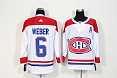 Montreal Canadiens #6 Shea Weber White Adidas Stitched Jersey