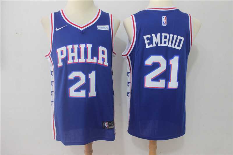 Nike Philadelphia 76ers #21 Joel Embiid Blue Swingman Stitched NBA Jersey,We sell and wholesale Nike Philadelphia 76ers #21 Joel Embiid Blue Swingman Stitched NBA Jersey on line form chian!