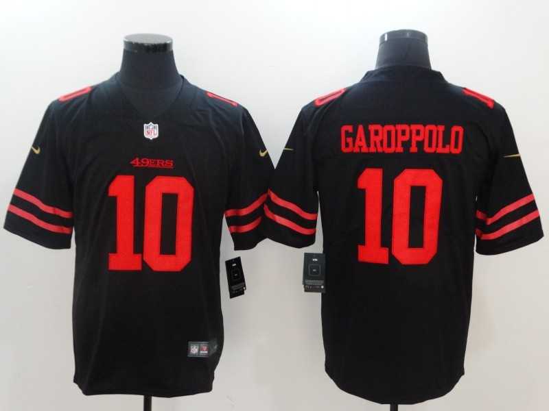 Nike San Francisco 49ers #10 Jimmy Garoppolo Black Vapor Untouchable Player Limited Jerseys,We sell and wholesale Nike San Francisco 49ers #10 Jimmy Garoppolo Black Vapor Untouchable Player Limited Jerseys on line form chian!