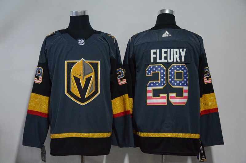 Vegas Golden Knights #29 Marc-Andre Fleury Gray USA Flag Adidas Stitched Jersey,We sell and wholesale Vegas Golden Knights #29 Marc-Andre Fleury Gray USA Flag Adidas Stitched Jersey on line form chian!