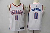 Youth Nike Oklahoma City Thunder #0 Russell Westbrook White Swingman Stitched NBA Jersey,baseball caps,new era cap wholesale,wholesale hats