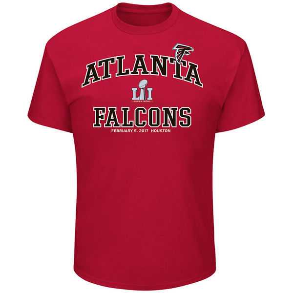 Atlanta Falcons 2017 Super Bowl Li Red Short Sleeve T-Shirt,We sell and wholesale Atlanta Falcons 2017 Super Bowl Li Red Short Sleeve T-Shirt on line form chian!