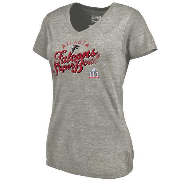 Atlanta Falcons Super Bowl Li Grey Women's Short Sleeve T-Shirt,We sell and wholesale Atlanta Falcons Super Bowl Li Grey Women's Short Sleeve T-Shirt on line form chian!