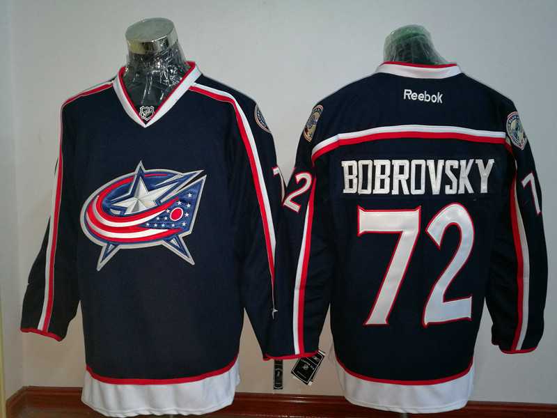 Blue Jackets #72 Sergei Bobrovsky Navy Blue Home Stitched NHL Jersey,We sell and wholesale Blue Jackets #72 Sergei Bobrovsky Navy Blue Home Stitched NHL Jersey on line form chian!