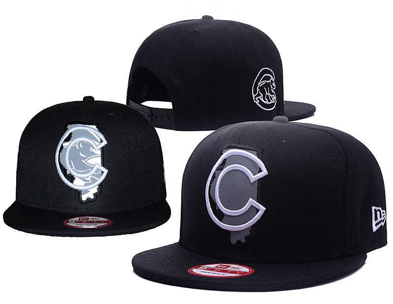 Cubs Team Logo Black Reflective Ajustable Hat GS,We sell and wholesale Cubs Team Logo Black Reflective Ajustable Hat GS on line form chian!