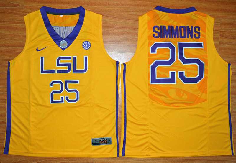 LSU Tigers #25 Ben Simmons Yellow College Basketball Stitched Jersey,We sell and wholesale LSU Tigers #25 Ben Simmons Yellow College Basketball Stitched Jersey on line form chian!
