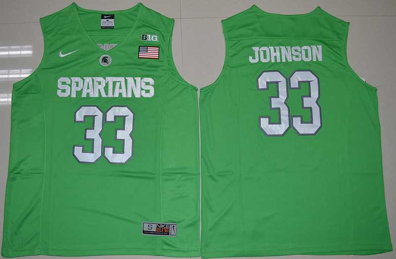 Michigan State Spartans #33 Magic Johnson Apple Green College Basketball Stitched Jersey,We sell and wholesale Michigan State Spartans #33 Magic Johnson Apple Green College Basketball Stitched Jersey on line form chian!