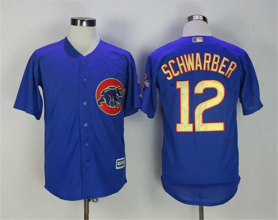 Chicago Cubs #12 Kyle Schwarber Blue World Series Champions New Cool Base Stitched Jersey,We sell and wholesale Chicago Cubs #12 Kyle Schwarber Blue World Series Champions New Cool Base Stitched Jersey on line form chian!