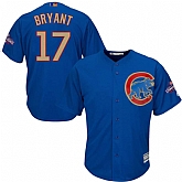 Chicago Cubs #17 Kris Bryant Blue World Series Champions Gold Program New Cool Base Stitched Jersey JiaSu,baseball caps,new era cap wholesale,wholesale hats