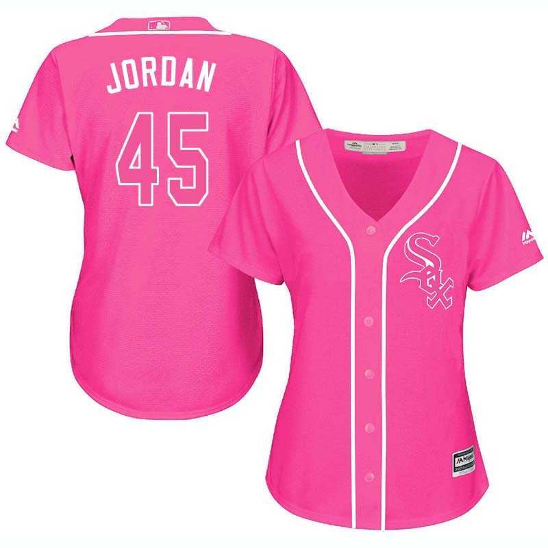 Glued Women's Chicago White Sox #45 Michael Jordan Pink New Cool Base Jersey WEM,We sell and wholesale Glued Women's Chicago White Sox #45 Michael Jordan Pink New Cool Base Jersey WEM on line form chian!