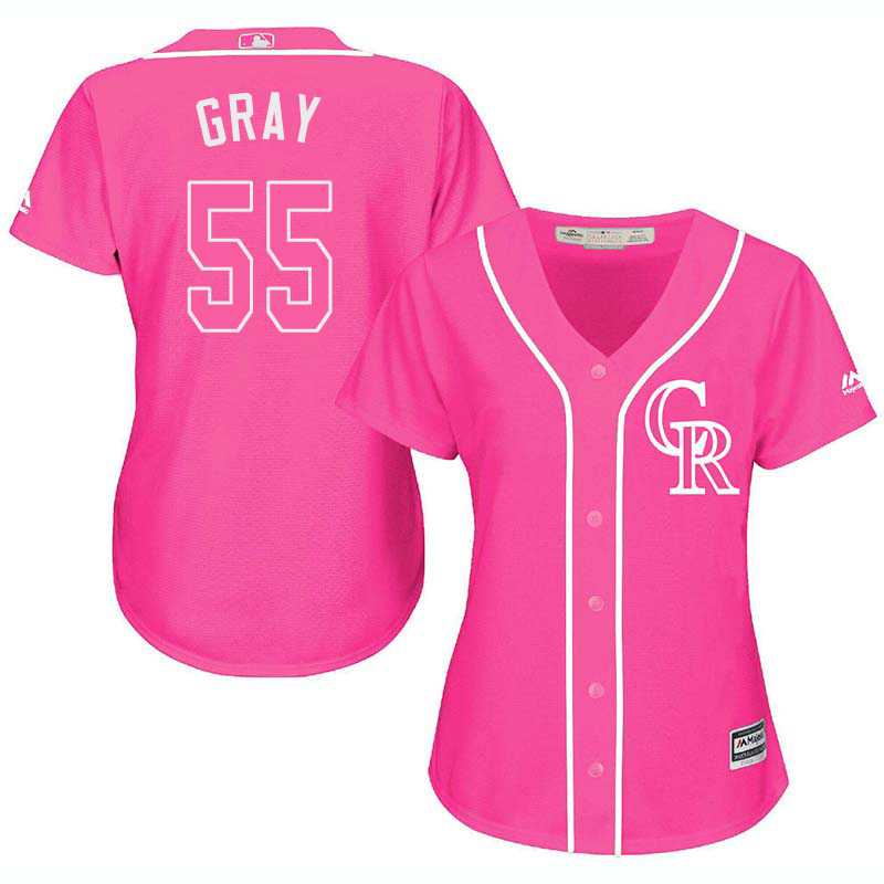 Glued Women's Colorado Rockies #55 Jon Gray Pink New Cool Base Jersey WEM,We sell and wholesale Glued Women's Colorado Rockies #55 Jon Gray Pink New Cool Base Jersey WEM on line form chian!