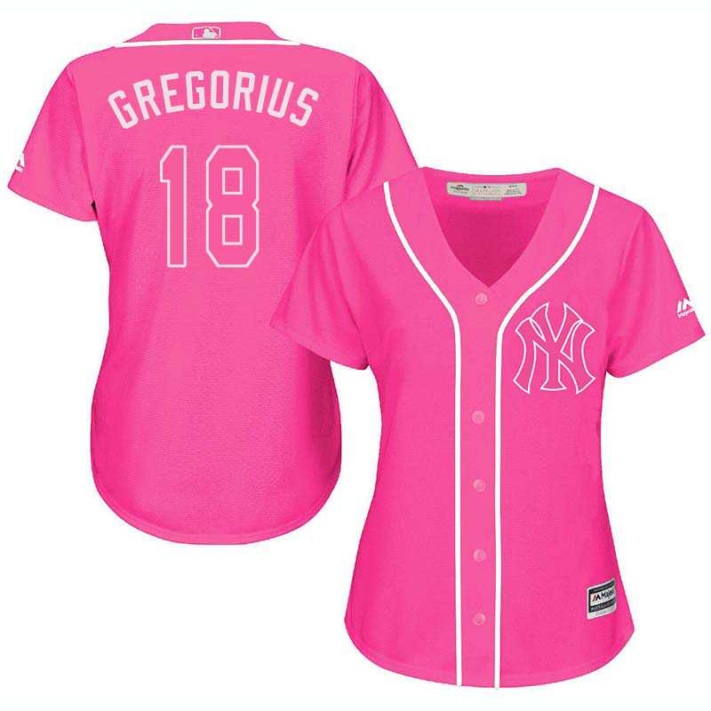 Glued Women's New York Yankees #18 Didi Gregorius Pink New Cool Base Jersey WEM,We sell and wholesale Glued Women's New York Yankees #18 Didi Gregorius Pink New Cool Base Jersey WEM on line form chian!