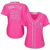 Glued Women's Oakland Athletics #62 Sean Doolittle Pink New Cool Base Jersey WEM,baseball caps,new era cap wholesale,wholesale hats