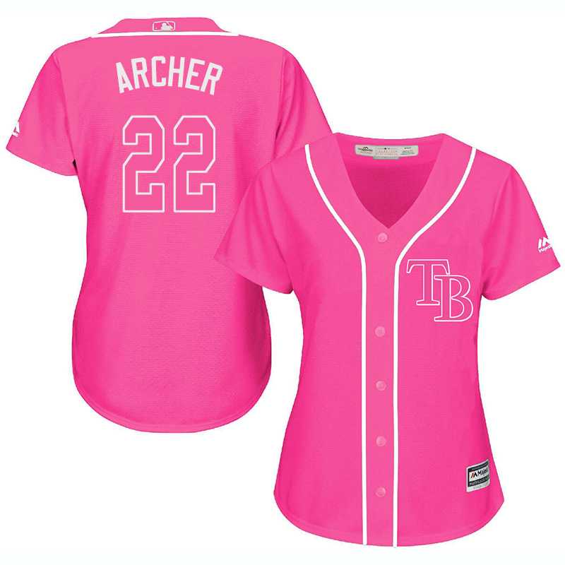 Glued Women's Tampa Bay Rays #22 Chris Archer Pink New Cool Base Jersey WEM,We sell and wholesale Glued Women's Tampa Bay Rays #22 Chris Archer Pink New Cool Base Jersey WEM on line form chian!