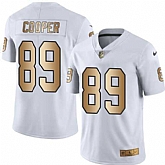 Nike Limited Oakland Raiders #89 Amari Cooper White Gold Color Rush Jersey Dingwo,baseball caps,new era cap wholesale,wholesale hats