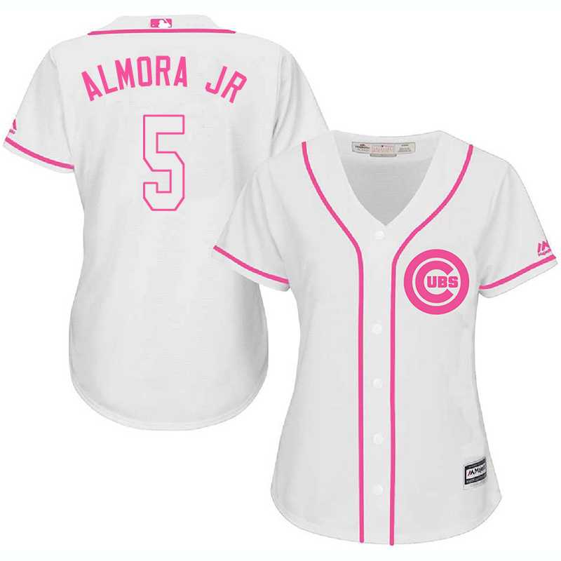 Women Chicago Cubs #5 Albert Almora Jr. White Pink New Cool Base Jersey JiaSu,We sell and wholesale Women Chicago Cubs #5 Albert Almora Jr. White Pink New Cool Base Jersey JiaSu on line form chian!