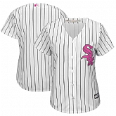 Women Chicago White Sox Blank White Mother's Day New Cool Base Jersey JiaSu,baseball caps,new era cap wholesale,wholesale hats