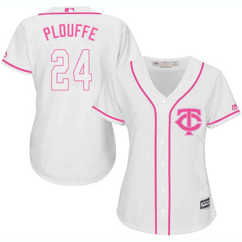 Women Minnesota Twins #24 Trevor Plouffe White Pink New Cool Base Jersey JiaSu,We sell and wholesale Women Minnesota Twins #24 Trevor Plouffe White Pink New Cool Base Jersey JiaSu on line form chian!