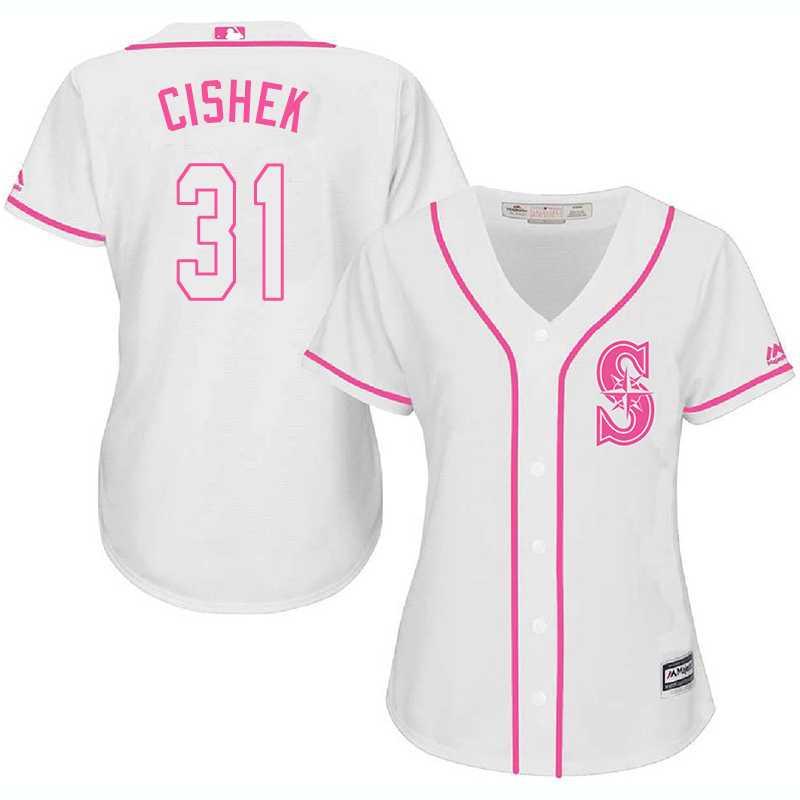 Women Seattle Mariners #31 Steve Cishek White Pink New Cool Base Jersey JiaSu,We sell and wholesale Women Seattle Mariners #31 Steve Cishek White Pink New Cool Base Jersey JiaSu on line form chian!