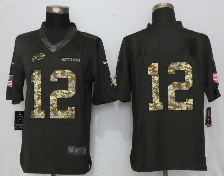 Nike Buffalo Bills #12 Kelly Anthracite Salute To Service Limited Stitched Jersey,We sell and wholesale Nike Buffalo Bills #12 Kelly Anthracite Salute To Service Limited Stitched Jersey on line form chian!