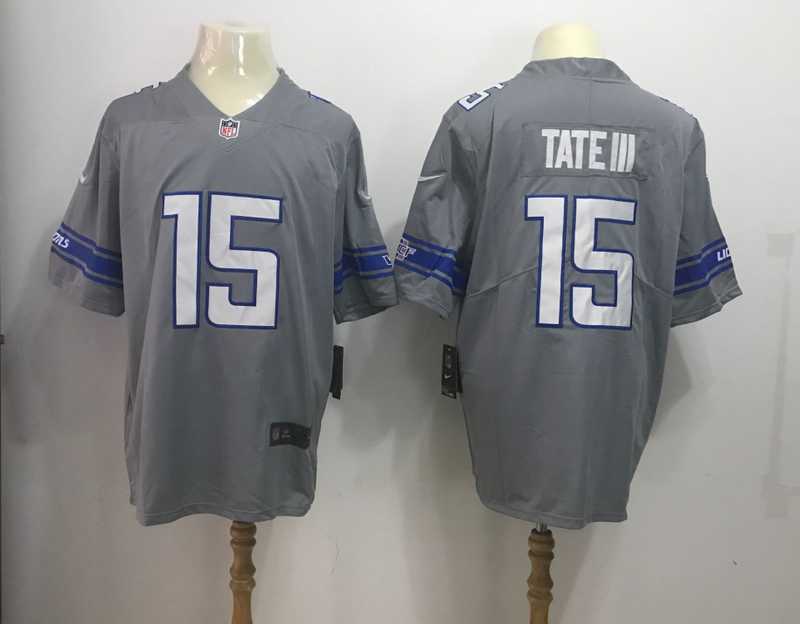 Nike Detroit Lions #15 Golden Tate III Gray Color Rush Limited Stitched Jersey,We sell and wholesale Nike Detroit Lions #15 Golden Tate III Gray Color Rush Limited Stitched Jersey on line form chian!