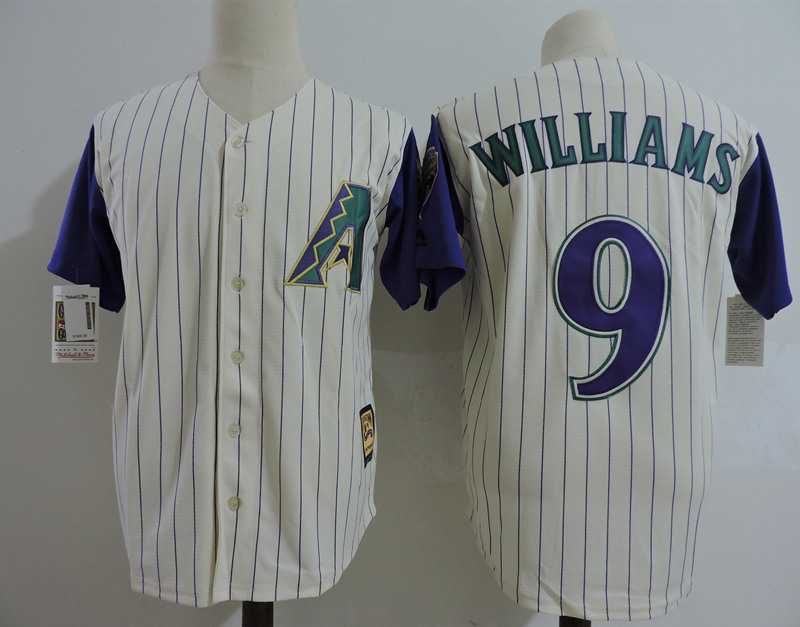 Arizona Diamondbacks #9 Williams Cream Mitchell And Ness Throwback Stitched Jersey,We sell and wholesale Arizona Diamondbacks #9 Williams Cream Mitchell And Ness Throwback Stitched Jersey on line form chian!