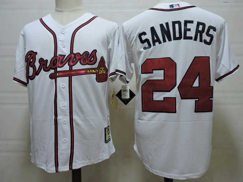 Atlanta Braves #24 Deion Sanders White Mitchell And Ness 1995 Throwback Stitched Jersey,We sell and wholesale Atlanta Braves #24 Deion Sanders White Mitchell And Ness 1995 Throwback Stitched Jersey on line form chian!