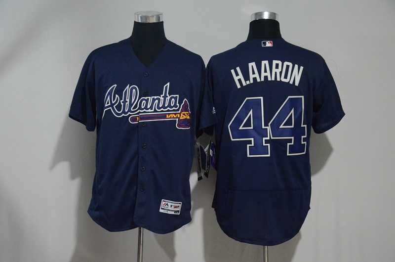 Atlanta Braves #44 Hank Aaron Navy Blue Flexbase Collection Stitched MLB Jersey,We sell and wholesale Atlanta Braves #44 Hank Aaron Navy Blue Flexbase Collection Stitched MLB Jersey on line form chian!