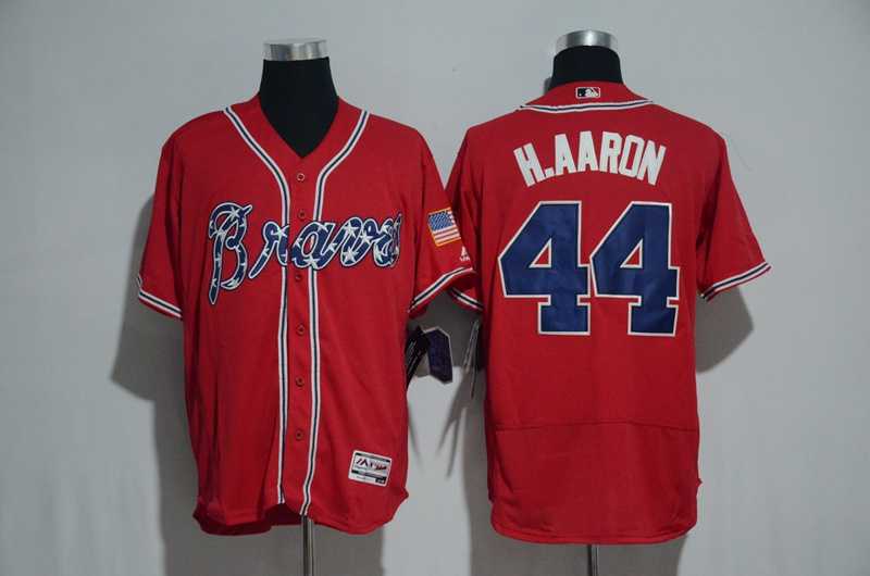 Atlanta Braves #44 Hank Aaron Red Flexbase Collection Stitched MLB Jersey,We sell and wholesale Atlanta Braves #44 Hank Aaron Red Flexbase Collection Stitched MLB Jersey on line form chian!