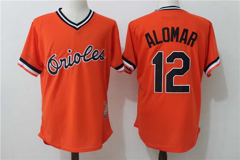 Baltimore Orioles #12 Roberto Alomar Orange Mitchell And Ness Throwback Pullover Stitched Jersey,We sell and wholesale Baltimore Orioles #12 Roberto Alomar Orange Mitchell And Ness Throwback Pullover Stitched Jersey on line form chian!
