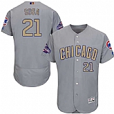 Chicago Cubs #21 Sammy Sosa World Series Champions Gold Program Flexbase Stitched Jersey JiaSu,baseball caps,new era cap wholesale,wholesale hats