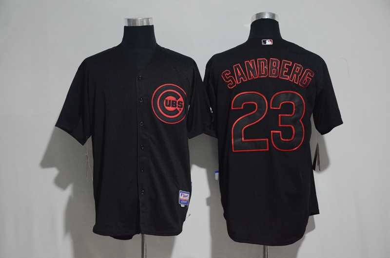 Chicago Cubs #23 Ryne Sandberg Black Fashion Cool Base Stitched Jersey,We sell and wholesale Chicago Cubs #23 Ryne Sandberg Black Fashion Cool Base Stitched Jersey on line form chian!