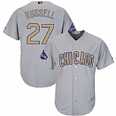 Chicago Cubs #27 Addison Russell World Series Champions Gold Program Cool Base Stitched Jersey JiaSu,baseball caps,new era cap wholesale,wholesale hats