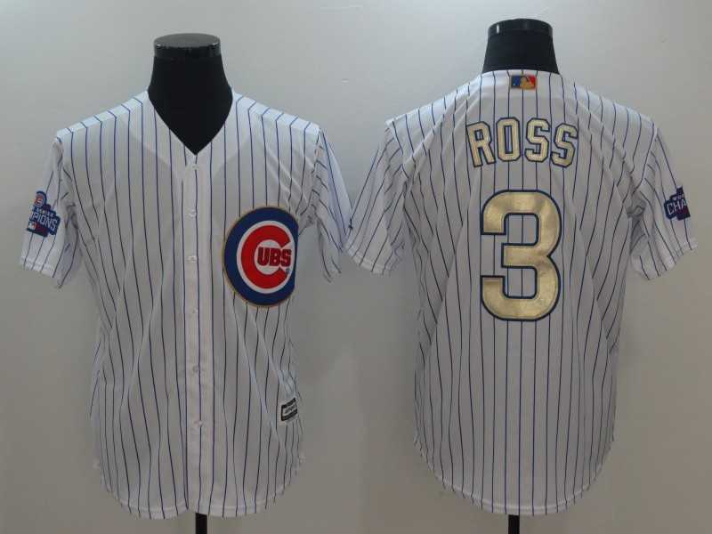 Chicago Cubs #3 David Ross White World Series Champions Gold Program New Cool Base Stitched Jersey,We sell and wholesale Chicago Cubs #3 David Ross White World Series Champions Gold Program New Cool Base Stitched Jersey on line form chian!