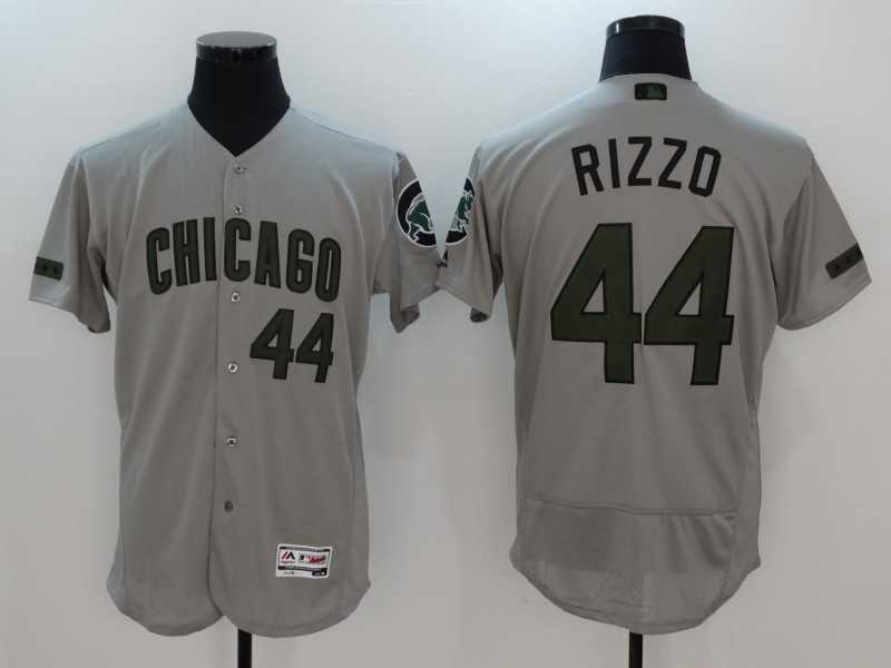 Chicago Cubs #44 Anthony Rizzo Gray 2017 Memorial Day Flexbase Player Jersey,We sell and wholesale Chicago Cubs #44 Anthony Rizzo Gray 2017 Memorial Day Flexbase Player Jersey on line form chian!