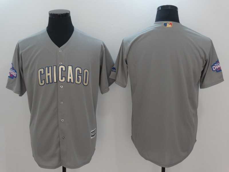 Chicago Cubs Blank World Series Champions Gold Program Cool Base Jersey,We sell and wholesale Chicago Cubs Blank World Series Champions Gold Program Cool Base Jersey on line form chian!