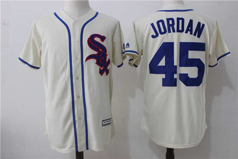 Chicago White Sox #45 Michael Jordan Cream New Cool Base Stitched Jersey,We sell and wholesale Chicago White Sox #45 Michael Jordan Cream New Cool Base Stitched Jersey on line form chian!