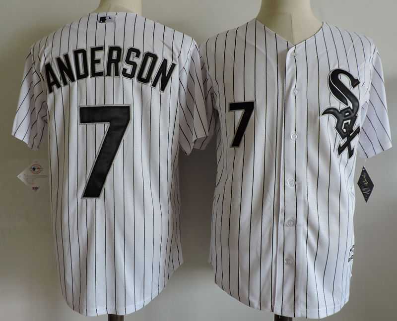 Chicago White Sox #7 Anderson White New Cool Base Stitched Jersey,We sell and wholesale Chicago White Sox #7 Anderson White New Cool Base Stitched Jersey on line form chian!