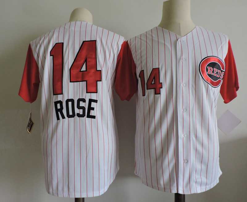 Cincinnati Reds #14 Pete Rose White Mitchell And Ness Throwback Stitched Jersey,We sell and wholesale Cincinnati Reds #14 Pete Rose White Mitchell And Ness Throwback Stitched Jersey on line form chian!