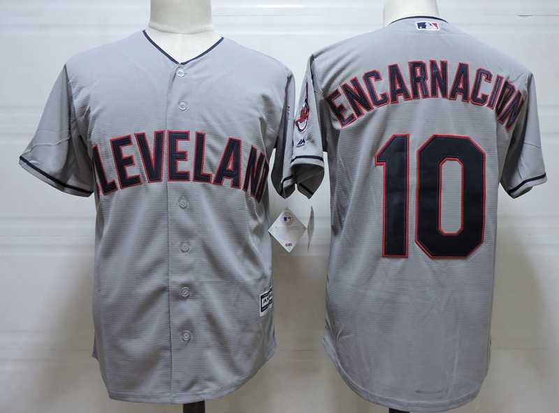 Cleveland Indians #10 Edwin Encarnacion Gray New Cool Base Stitched Jersey,We sell and wholesale Cleveland Indians #10 Edwin Encarnacion Gray New Cool Base Stitched Jersey on line form chian!