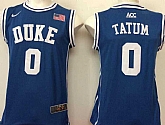 Duke Blue Devils #0 Jayson Tatum Blue Swingman College Basketball Jersey,baseball caps,new era cap wholesale,wholesale hats