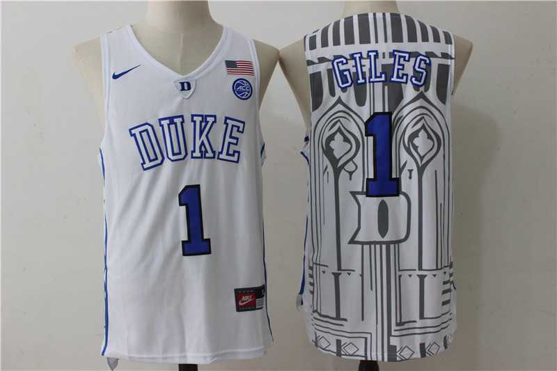 Duke Blue Devils #1 Giles White College Basketball Stitched Jersey,We sell and wholesale Duke Blue Devils #1 Giles White College Basketball Stitched Jersey on line form chian!