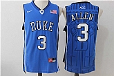 Duke Blue Devils #3 Grayson Allen Blue College Basketball Stitched Jersey,baseball caps,new era cap wholesale,wholesale hats