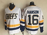 Hanson Brothers #16 Jack Hanson White Winter Classic Stitched Movie Jersey,baseball caps,new era cap wholesale,wholesale hats