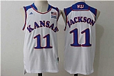 Kansas Jayhawks #11 Josh Jackson White College Basketball Stitched Jersey,baseball caps,new era cap wholesale,wholesale hats